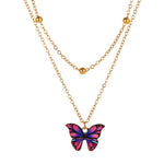 Load image into Gallery viewer, Vintage Multilayer Pendant Butterfly Necklace for Women
