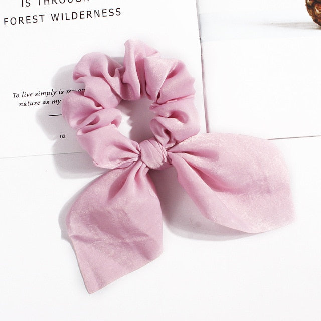 New Chiffon Bowknot Elastic Hair Bands For Women