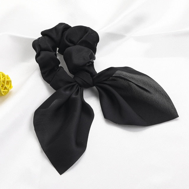 New Chiffon Bowknot Elastic Hair Bands For Women