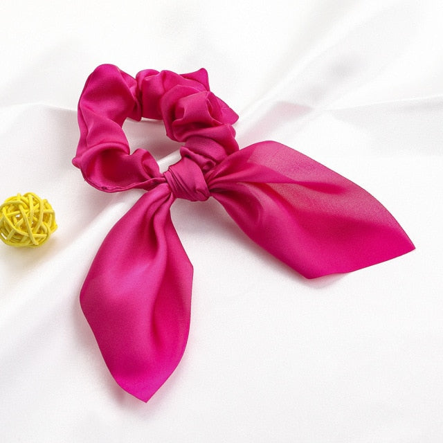 New Chiffon Bowknot Elastic Hair Bands For Women