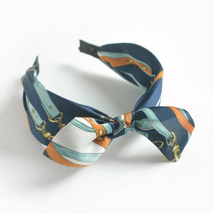 Boho Bow Bunny Ears Wide Headbands