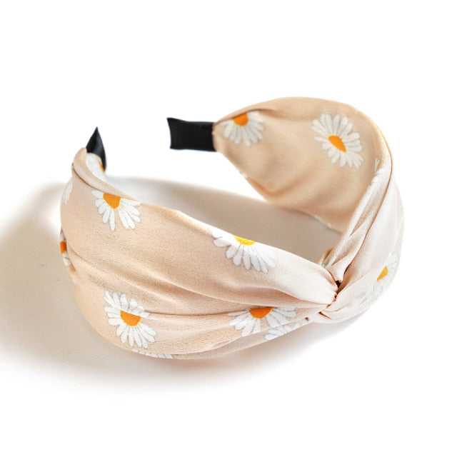 Boho Bow Bunny Ears Wide Headbands